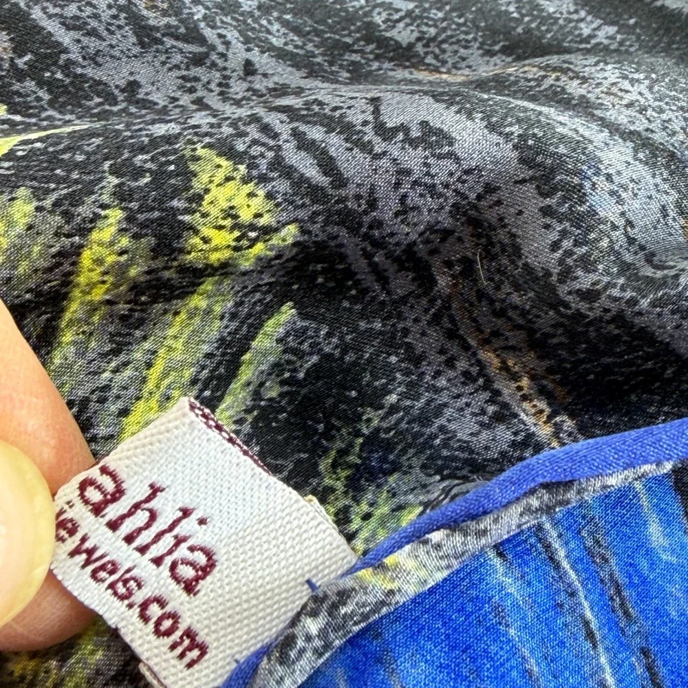 Vincent van Gogh Starry Night 100% Silk‎ Scarf Blue Yellow Square 33